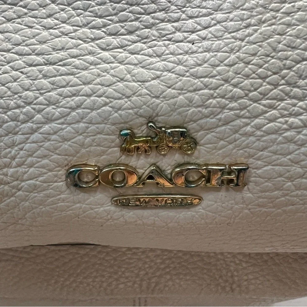 Coach‎ White Pebble Leather Mini Charlie Backpack F30550 Small Bag Mini